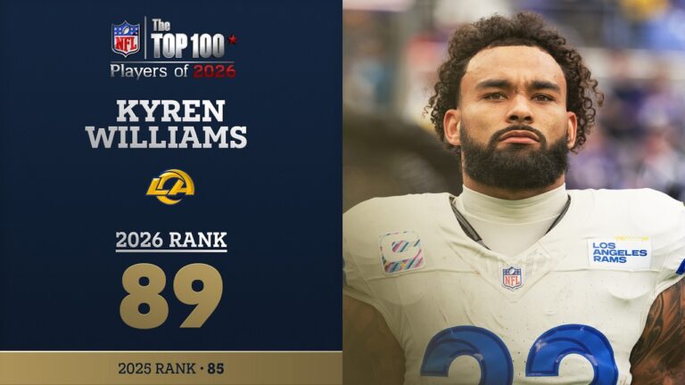89: Kyren Williams (RB, Rams) Top 100 Players of 2026