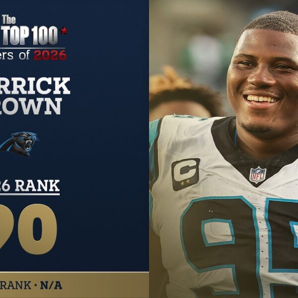 90: Derrick Brown (DL, Panthers) Top 100 Players of 2026