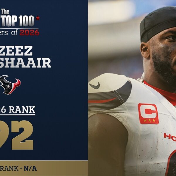 92: Azeez Al-Shaair (LB, Texans) Top 100 Players of 2026