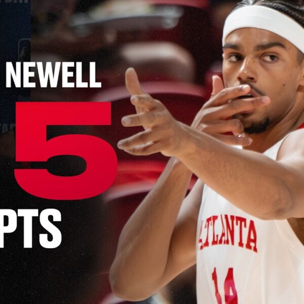 Asa Newell puts up 15 Points & 5 Rebounds in Hawks Summer League Win Highlights & Interview