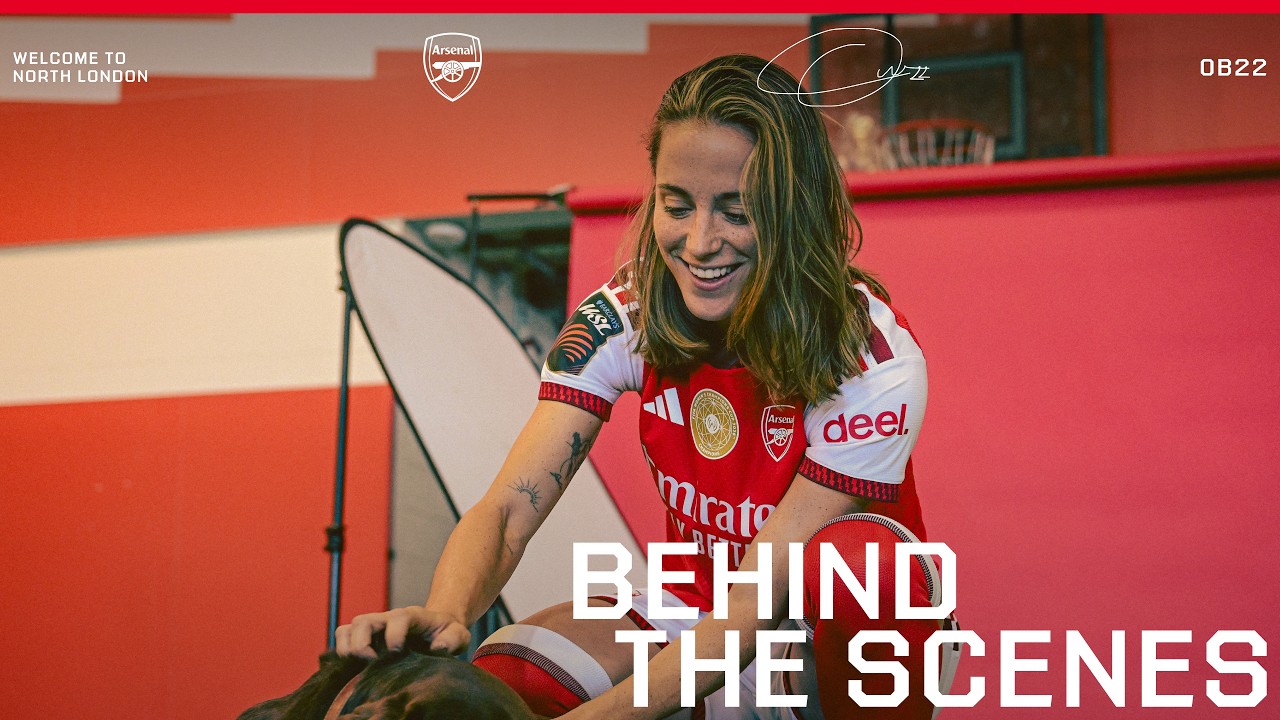 BEHIND THE SCENES Ona Batlle’s first day at The Arsenal