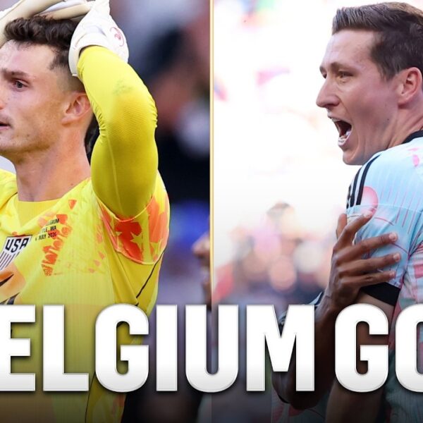 Belgiums Hans Vanaken Scores Goal After Mistake by United States Goalkeeper Matt Freese