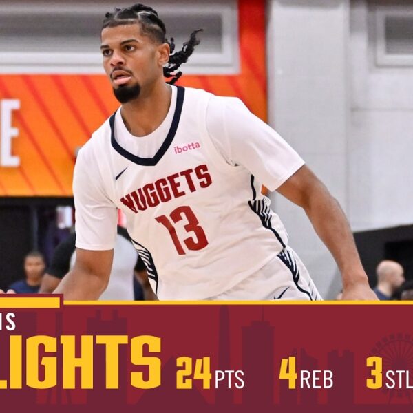Bryce Hopkins Put On A SHOW Nuggets vs. Rockets Summer League Highlights