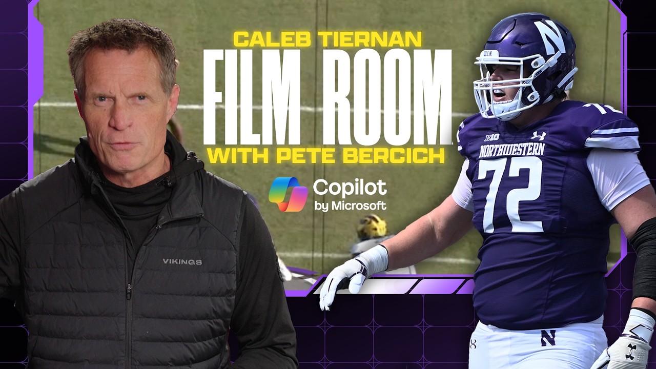 Caleb Tiernan’s Blocking Ability, Instincts & Athleticism, College Highlights Film Room