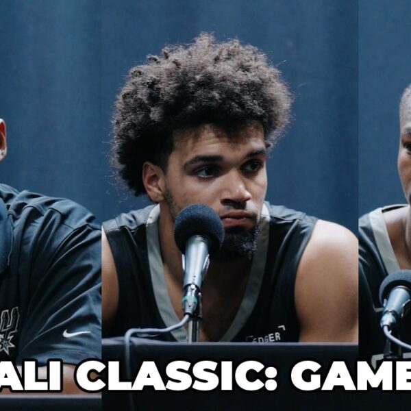 Cali Classic, Game 1: Spurs Coach Corliss Williamson, Ja’Kobi Gillespie, Miles Kelly