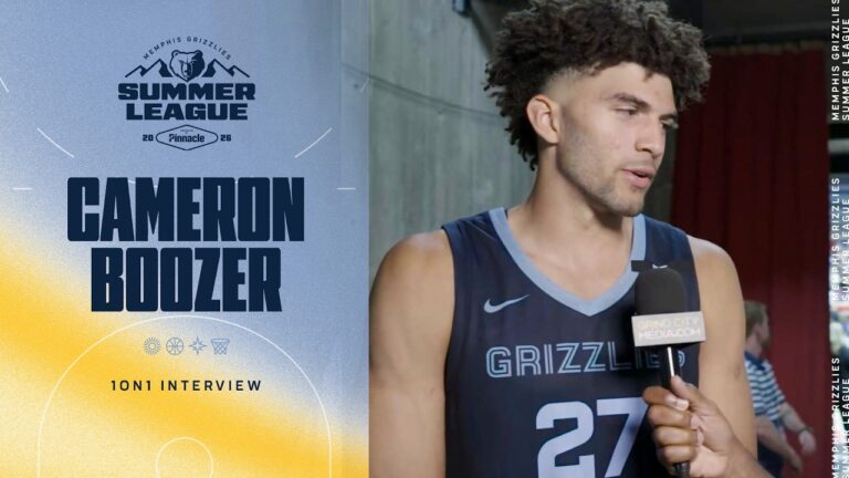 Cam Boozer Post Game Interview Grizzlies vs. Thunder
