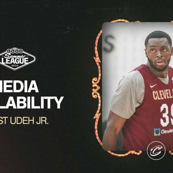 Cavs Summer League Practice Ernest Udeh Jr. Media Availability 07.06.2026