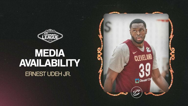 Cavs Summer League Practice Ernest Udeh Jr. Media Availability 07.06.2026