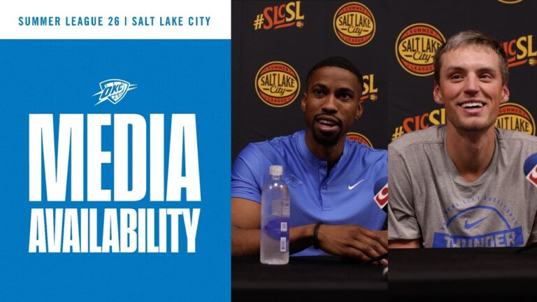 Coach Dixon and Payton Sandfort After Game 2 SLC Summer League Postgame Media July 6th, 2026