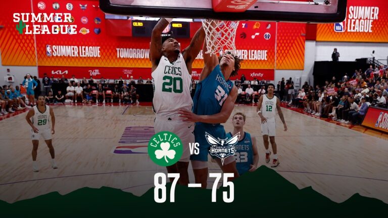 Dillon Mitchell leads Boston Celtics to 87-75 win vs. Charlotte Hornets Extended Highlights