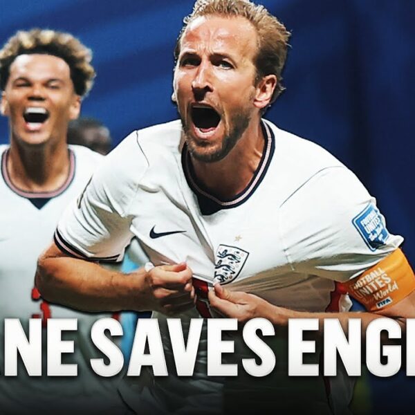 Englands Harry Kane Scores CLUTCH Second Half Brace Completing Comeback vs DR Congo