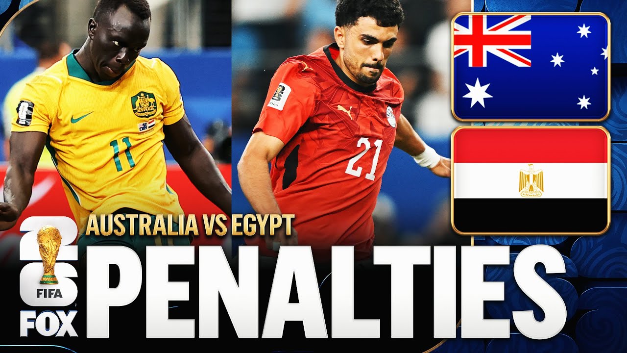 FULL PENALTIES Australia vs Egypt 2026 FIFA World Cup Round of 32