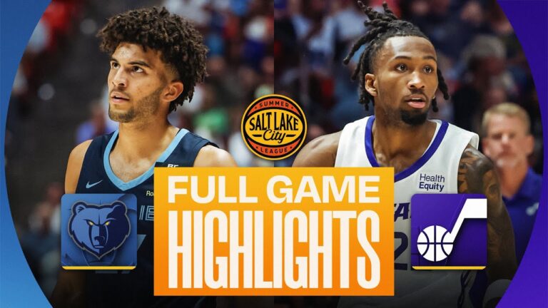 GRIZZLIES vs JAZZ SALT LAKE CITY SUMMER LEAGUE FULL GAME HIGHLIGHTS July 6, 2026