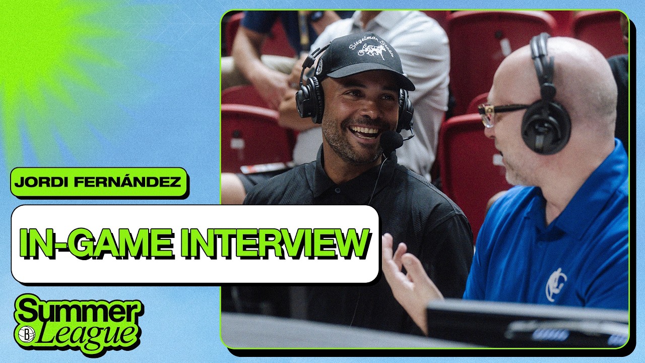 Head Coach Jordi Fernández Joins ESPN Broadcast During Nets Summer League Game