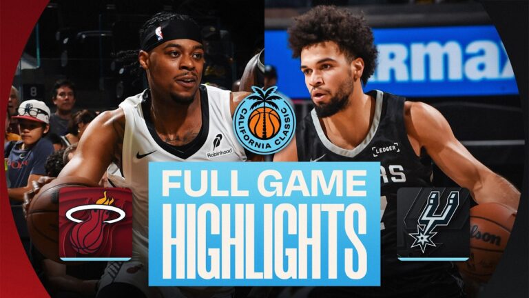 HEAT vs SPURS CALIFORNIA CLASSIC FULL GAME HIGHLIGHTS July 3, 2026