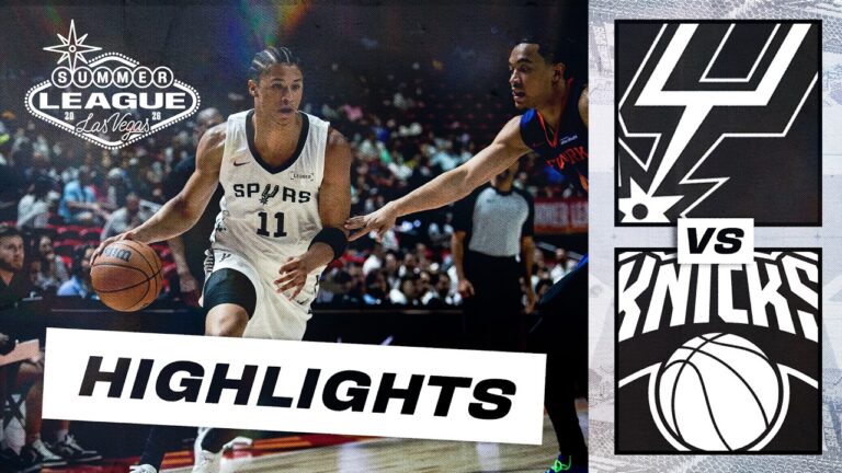 Highlights: Spurs Defeat Knicks for First NBA Summer League Win in Las Vegas