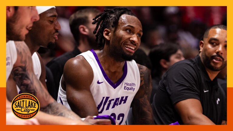 I got Jazz across my chest now Darryn Peterson on his debut, playing in front of Jazz fans