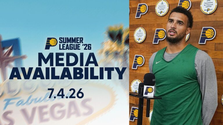 Indiana Pacers Summer League Media Availability July 4, 2026