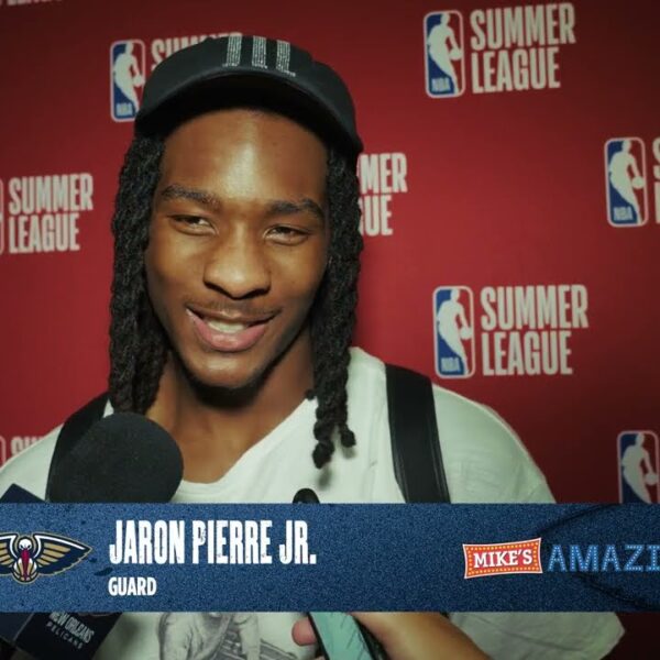 Jaron Pierre Jr Postgame Interview 2026 NBA Summer League July 12, 2026
