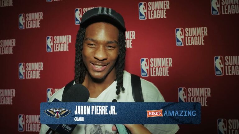 Jaron Pierre Jr Postgame Interview 2026 NBA Summer League July 12, 2026