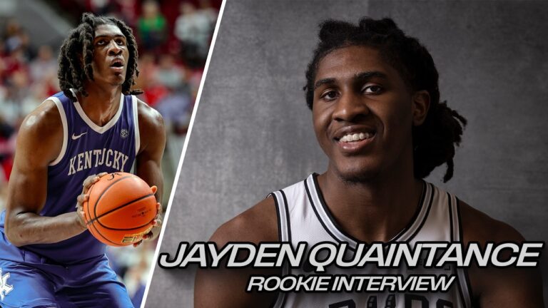 Jayden Quaintance’s FIRST Interview as a Spur – 2026 Spurs NBA Draft Class