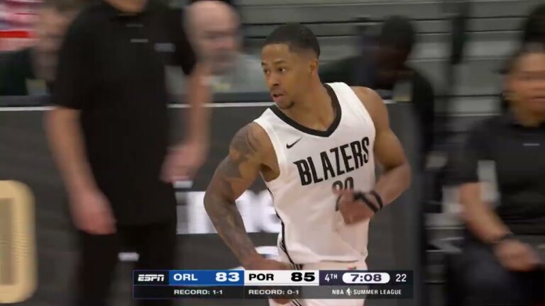 Jayson Kent Highlights (20 Points, 8 Rebounds) July 12, 2026 vs. Magic Portland Trail Blazers