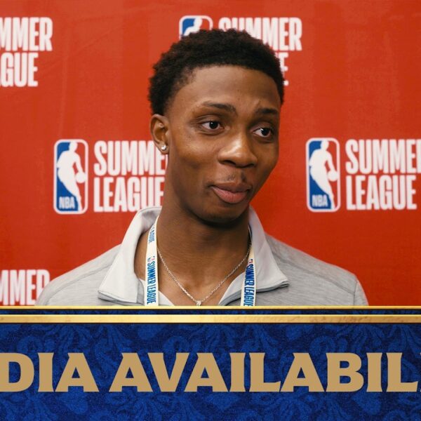 Joe Boylan & Tobi Lawal Summer League Media Availability vs LAL 7 12 26