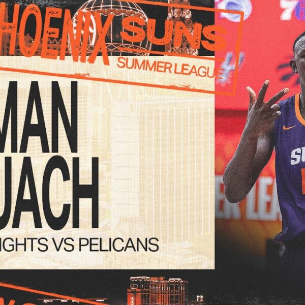 Khaman Maluach 15 PTS 15 REB for 2nd Double-Double at Summer League Phoenix Suns Player Highlights
