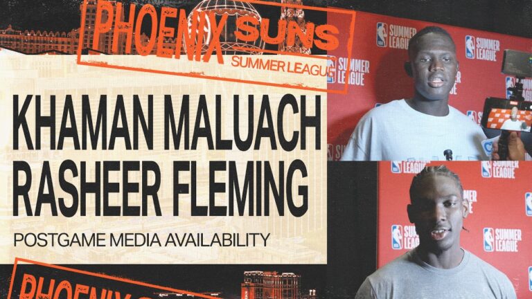 Khaman Maluach & Rasheer Fleming on Summer League Game 2
