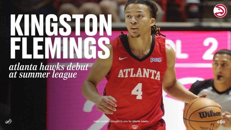 Kingston Flemings records 14 points, 9 assists, & 4 steals in Hawks Debut at Summer League