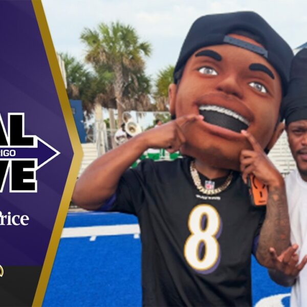 Lamar Jackson Meets a Lamar Jackson Mascot Baltimore Ravens Final Drive