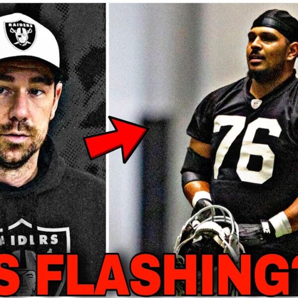 MAJOR BUZZ for Raiders Guard Caleb Rogers..