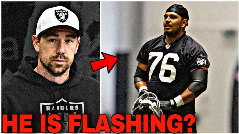 MAJOR BUZZ for Raiders Guard Caleb Rogers..