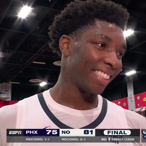 Malik Dia On-Court Postgame Interview 2026 Pelicans Summer League 7 12 26