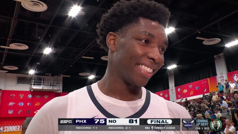 Malik Dia On-Court Postgame Interview 2026 Pelicans Summer League 7 12 26