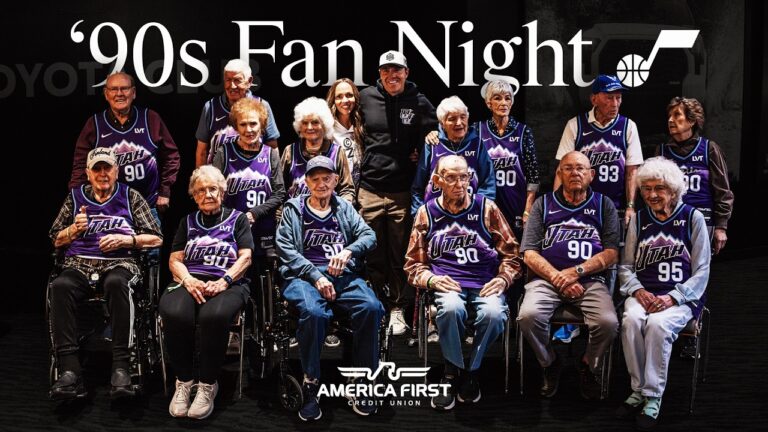 Ninety Years Young: Lifelong Utah Jazz fans receive an unforgettable experience