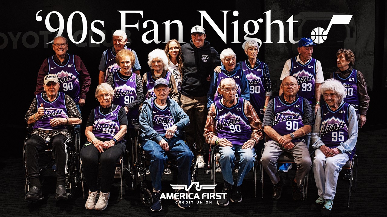Ninety Years Young: Lifelong Utah Jazz fans receive an unforgettable experience