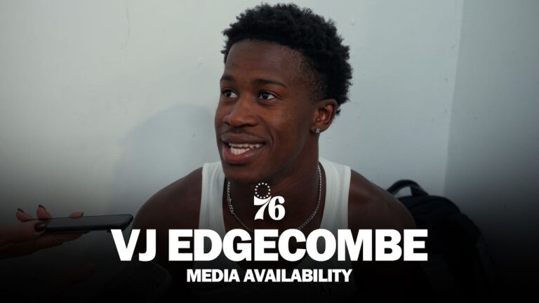 Philadelphia 76ers Media Availability VJ Edgecombe 07.13.26