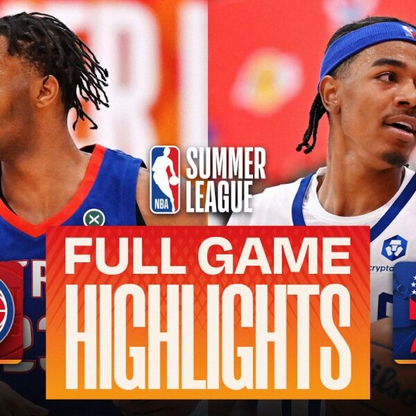 PISTONS vs 76ERS LAS VEGAS SUMMER LEAGUE FULL GAME HIGHLIGHTS July 9, 2026