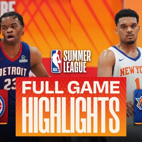 PISTONS vs KNICKS LAS VEGAS SUMMER LEAGUE FULL GAME HIGHLIGHTS July 13, 2026