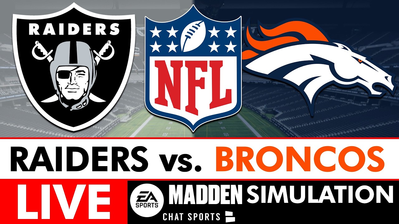 Raiders vs. Broncos LIVE NFL Madden Simulation Week 15 Raiders Report Season