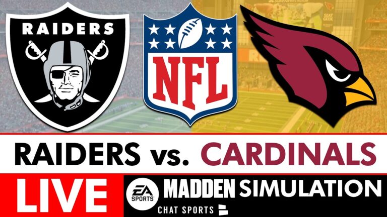 Raiders vs. Cardinals LIVE NFL Madden Simulation Week 17 Raiders Report Season