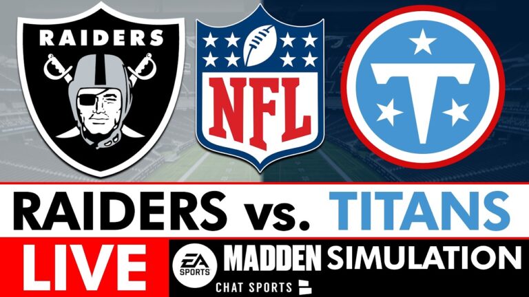 Raiders vs. Titans LIVE NFL Madden Simulation Week 16 Raiders Report Season