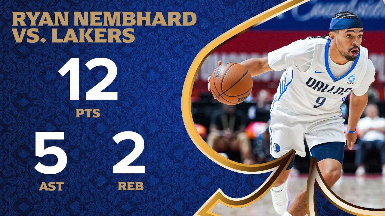 Ryan Nembhard (12 PTS 5 AST) Highlights vs. Los Angeles Lakers Summer League July 11, 2026