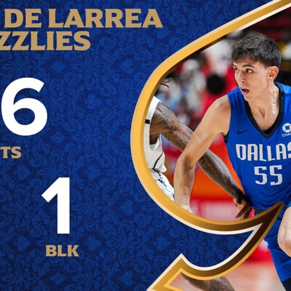 Sergio De Larrea (16 PTS 12 AST) Highlights vs. Memphis Grizzlies Summer League July 13, 2026