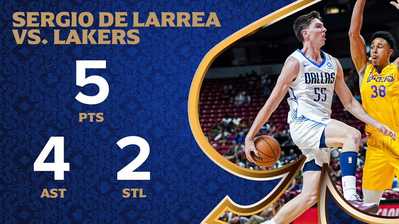 Sergio De Larrea (5 PTS 4 AST) Highlights vs. Los Angeles Lakers Summer League July 11, 2026
