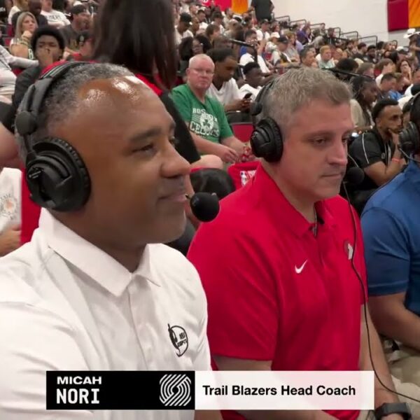Trail Blazers Head Coach Micah Nori Opens Up ESPN 2026 Summer League Game 2