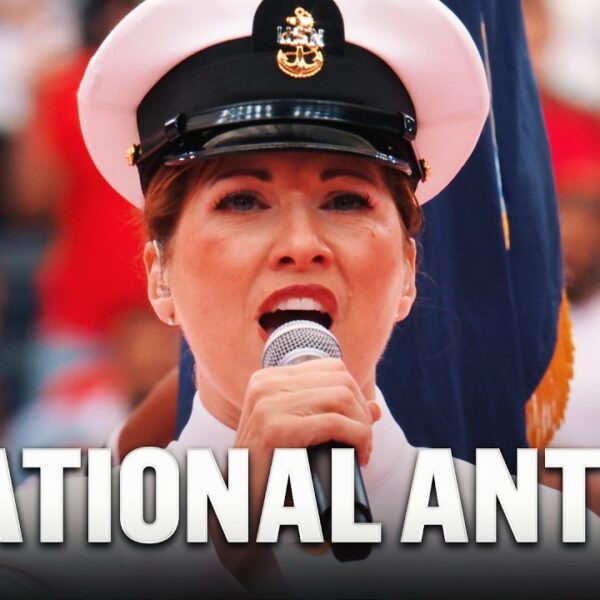 United States Navy Band Chief Musician Performs National Anthem on July 4th at Houston Stadium