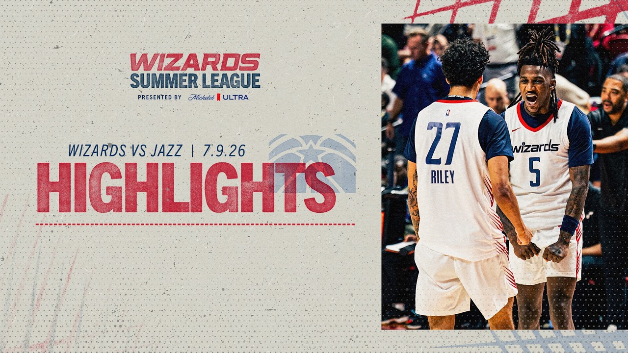 Washington Wizards vs. Utah Jazz Highlights 2026 NBA Summer League