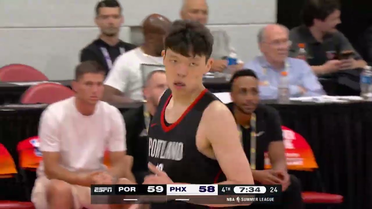 Yang Hansen Highlights (12 Points, 9 Rebounds) July 10, 2026 vs. Suns Portland Trail Blazers